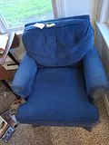 Blue Upholstered Armchair - thumbnail 1 of 11