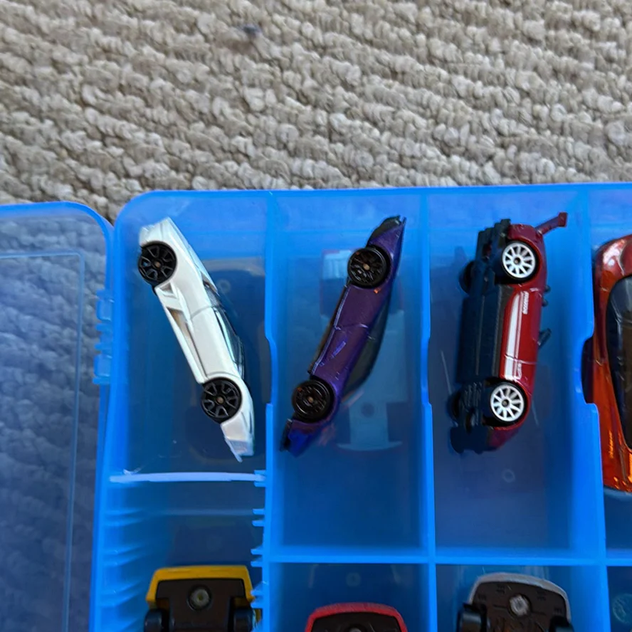 Die-Cast Toy Cars in Blue Storage Case - image 10 of 20