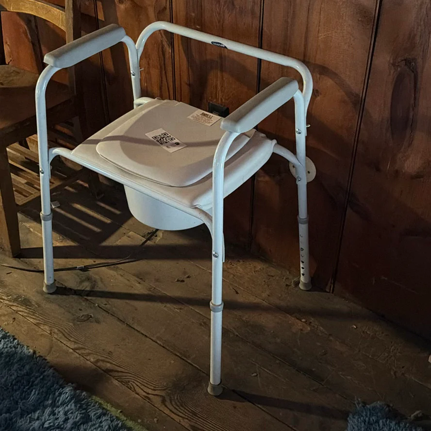 Portable Bedside Commode Chair - image 2 of 7