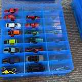 Die-Cast Toy Cars in Blue Storage Case - thumbnail 33 of 45
