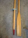 Pair of Wooden Boat Oars - thumbnail 2 of 5