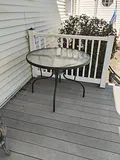Round Glass Patio Table - thumbnail 1 of 6