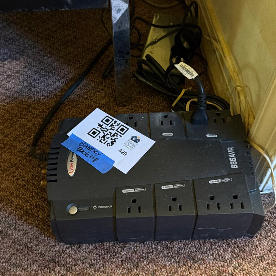 CyberPower 685VA Battery Backup and Lenovo Power Adapter - image 1 of 8