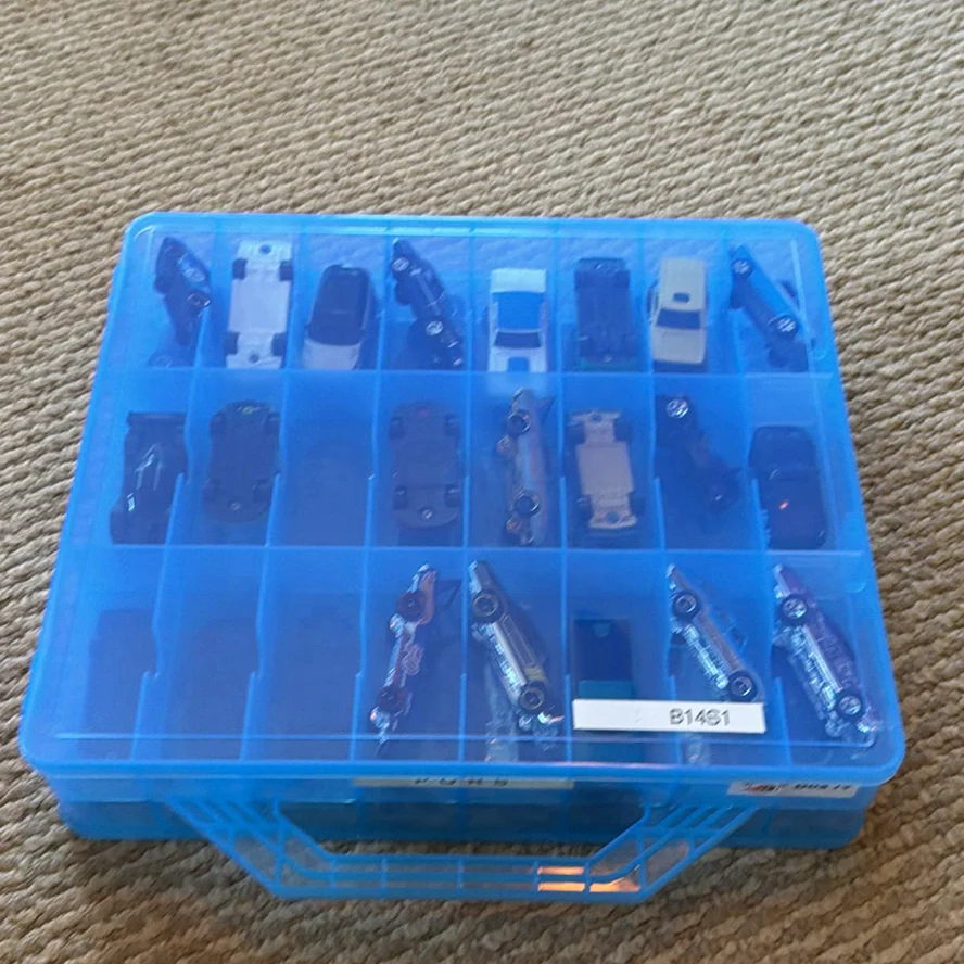Toy Die-Cast Cars in Blue Storage Case - image 2 of 20