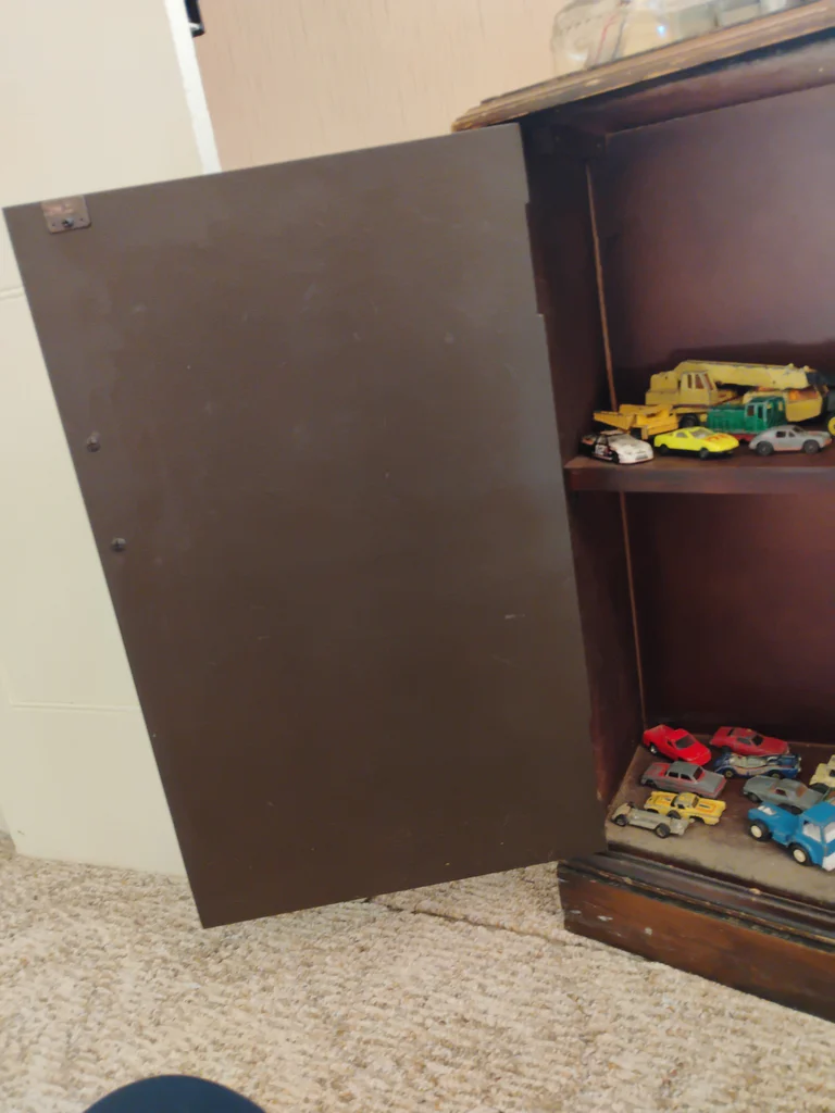 Dark Wood Two-Door Storage Cabinet - image 3 of 11