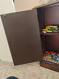 Dark Wood Two-Door Storage Cabinet - thumbnail 3 of 11
