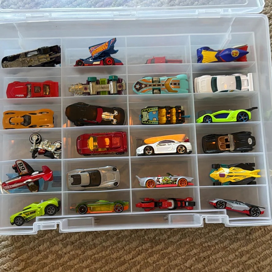 Toy Cars and Plastic Storage Case - image 11 of 24