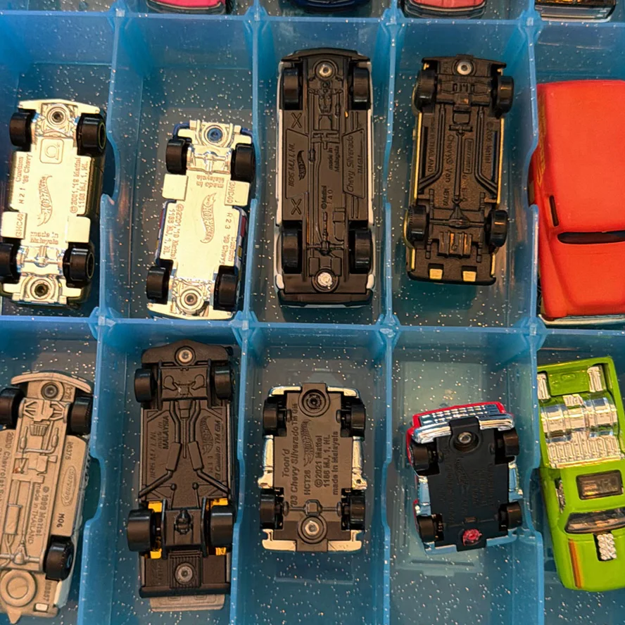 Collection of Die-Cast Chevy Toy Trucks and Cars in Storage Case - image 18 of 24