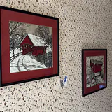 Two Framed Covered Bridge Prints - thumbnail 7 of 8