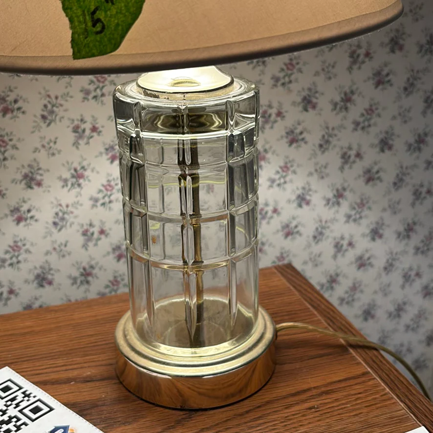 Two Glass Table Lamps - image 3 of 11
