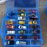 Die-Cast Toy Cars in Blue Storage Case - thumbnail 17 of 45