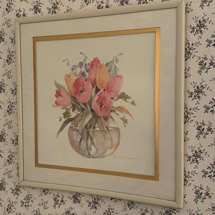 Three Framed Floral Prints - image 4 of 9
