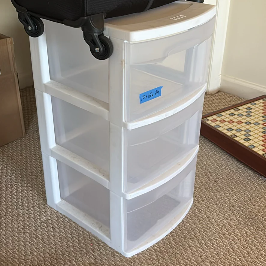 Rolling Suitcase and Storage Drawers - image 10 of 12