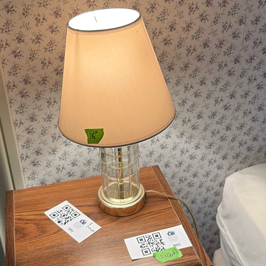 Two Glass Table Lamps - image 2 of 11