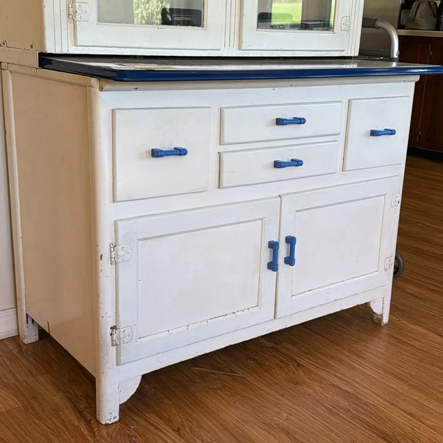 Vintage Cabinet Hutch with Glass Doors - image 2 of 7