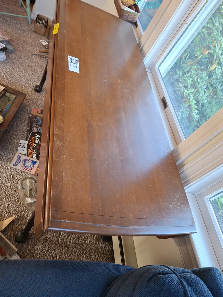 Wooden Drop-Leaf Table - image 7 of 8
