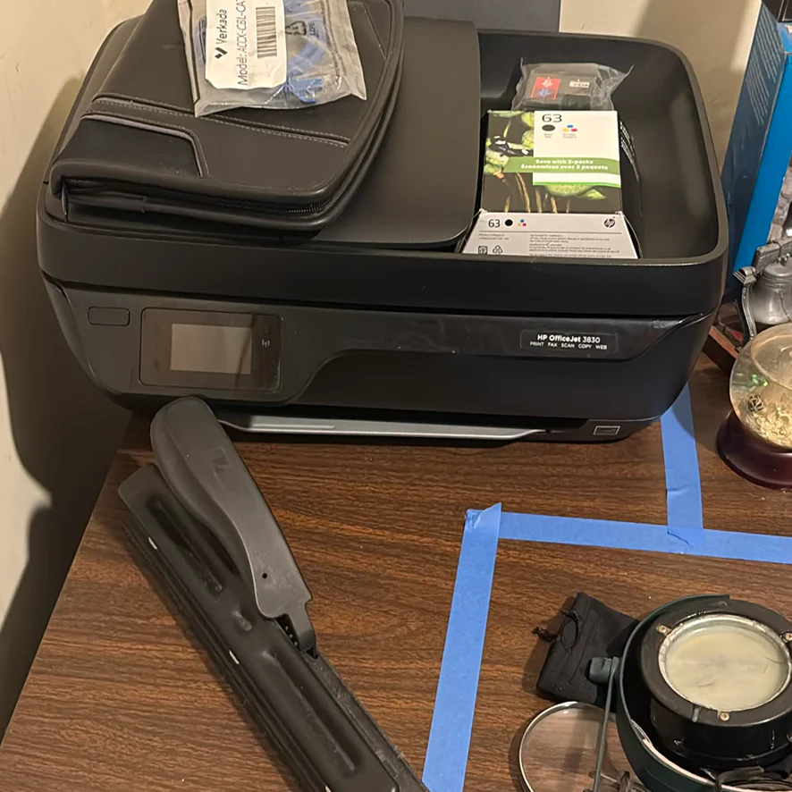 HP OfficeJet 3830 All-in-One Printer with Ink Cartridges and Accessories - image 7 of 8