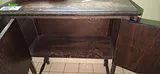 Vintage Wood Drop-Leaf Cabinet Table - thumbnail 7 of 10