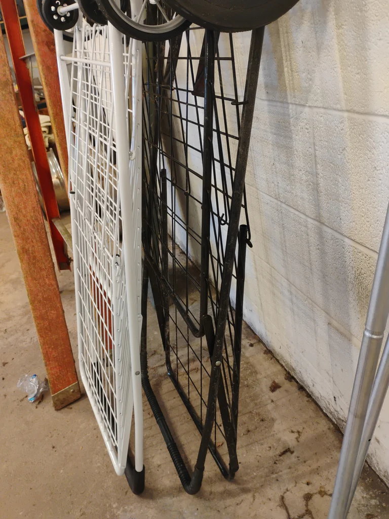 Two Folding Wire Utility Carts and Flag Pole - image 7 of 7