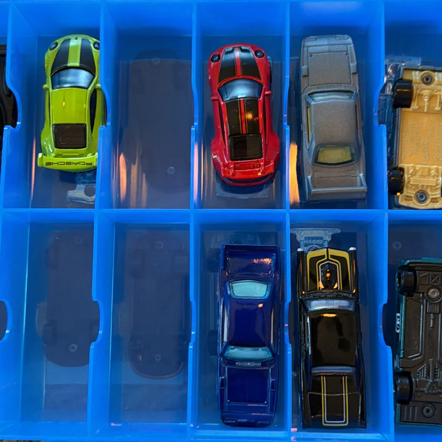 Toy Die-Cast Cars in Blue Storage Case - image 6 of 20
