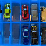 Toy Die-Cast Cars in Blue Storage Case - thumbnail 6 of 20