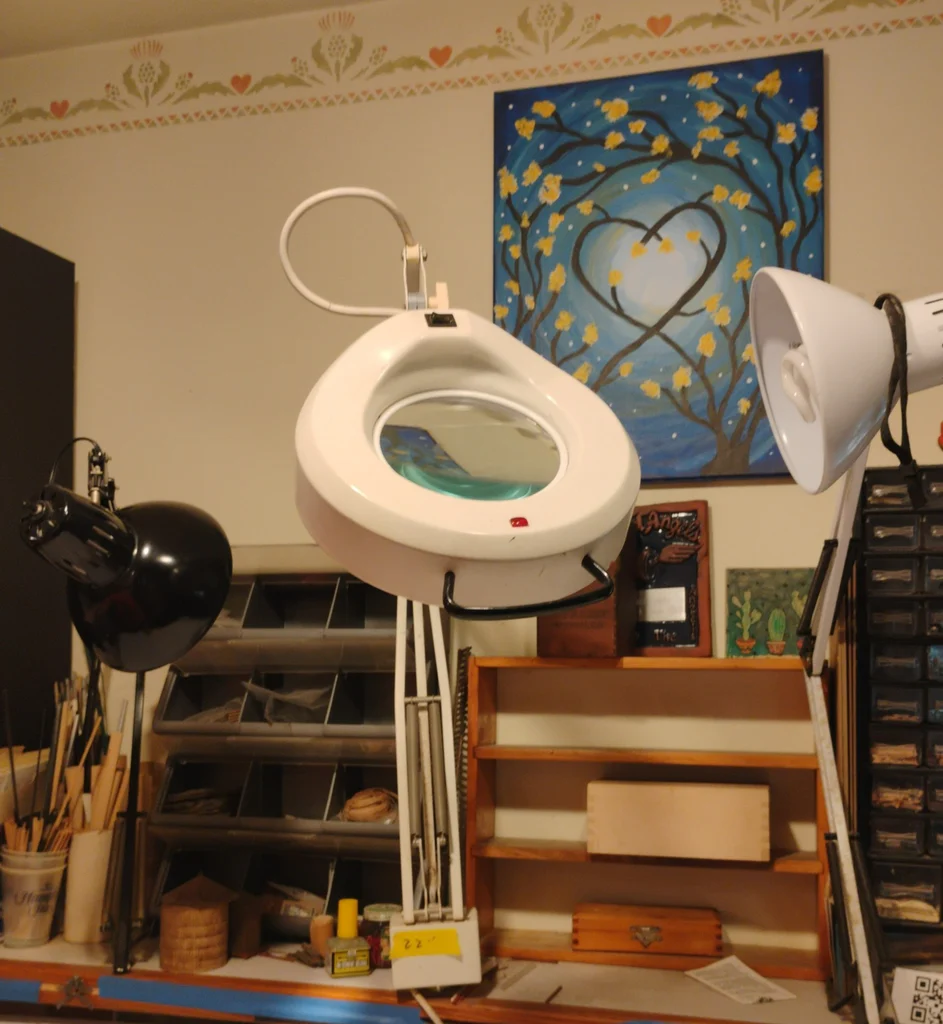 Art and Craft Workspace Supplies with Task Lamps and Storage Drawers - image 4 of 6