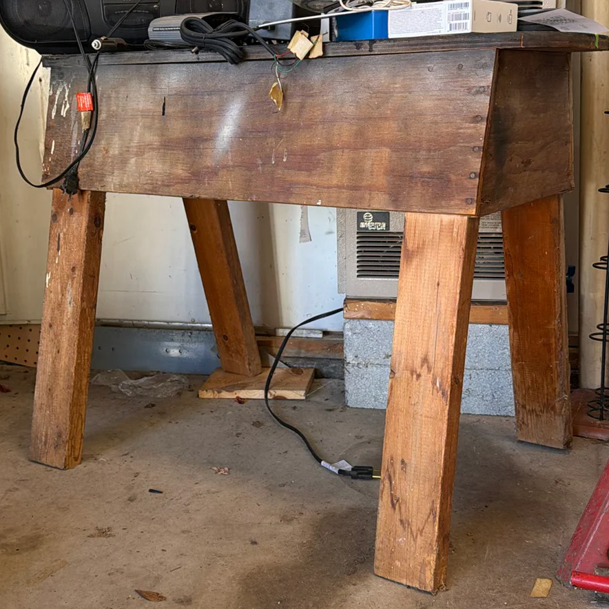 Vintage Wooden Utility Bench or Work Table - image 3 of 4