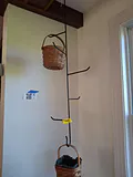 Metal Hanging Rack with Longaberger Baskets - thumbnail 1 of 5
