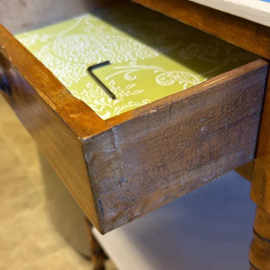 Wooden Side Table with Drawer and Shelf - image 4 of 9