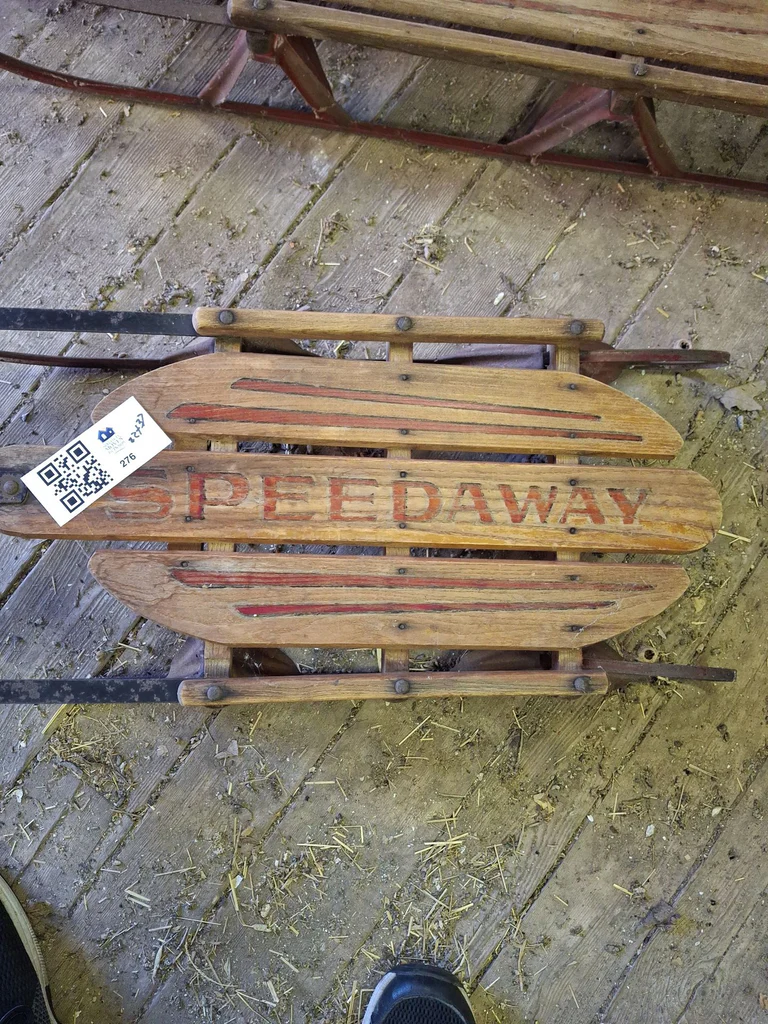 Speedaway Wooden Snow Sled - image 1 of 5