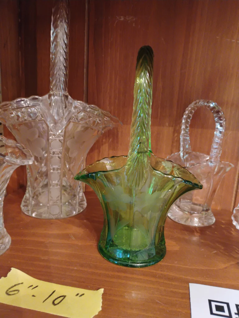 Collection of Glass Basket Figurines - image 4 of 11