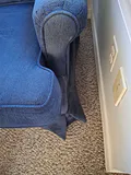 Blue Upholstered Armchair - thumbnail 9 of 11