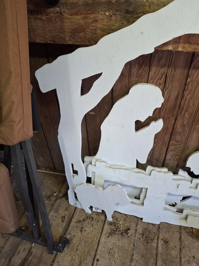 Wooden Nativity Scene Silhouette Decoration - image 2 of 5