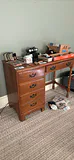 Vintage Kling Maple Wood Writing Desk - thumbnail 1 of 13