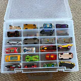 Plastic Storage Case with Die-Cast Toy Cars - thumbnail 1 of 28