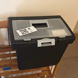 Wooden Shelving Unit and Portable File Box - thumbnail 3 of 7