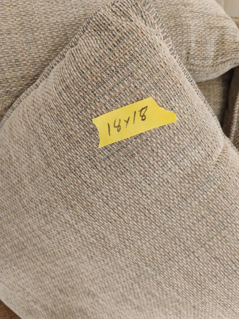 Set of Beige Throw Pillows - image 3 of 5