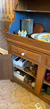 Wooden Hutch Cabinet with Glass Doors - thumbnail 7 of 12
