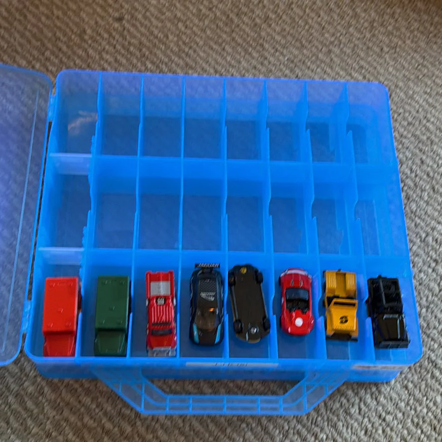 Toy Die-Cast Vehicles in Blue Storage Case - image 1 of 8