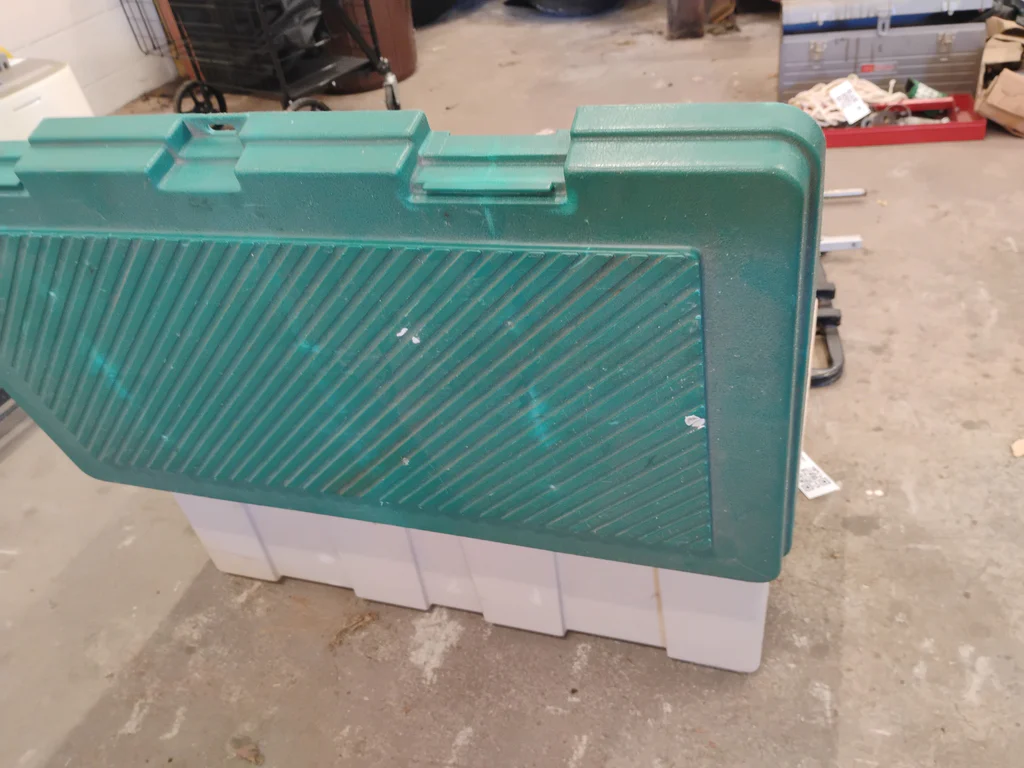 Plastic Storage Tote with Tie-Down Straps - image 5 of 6
