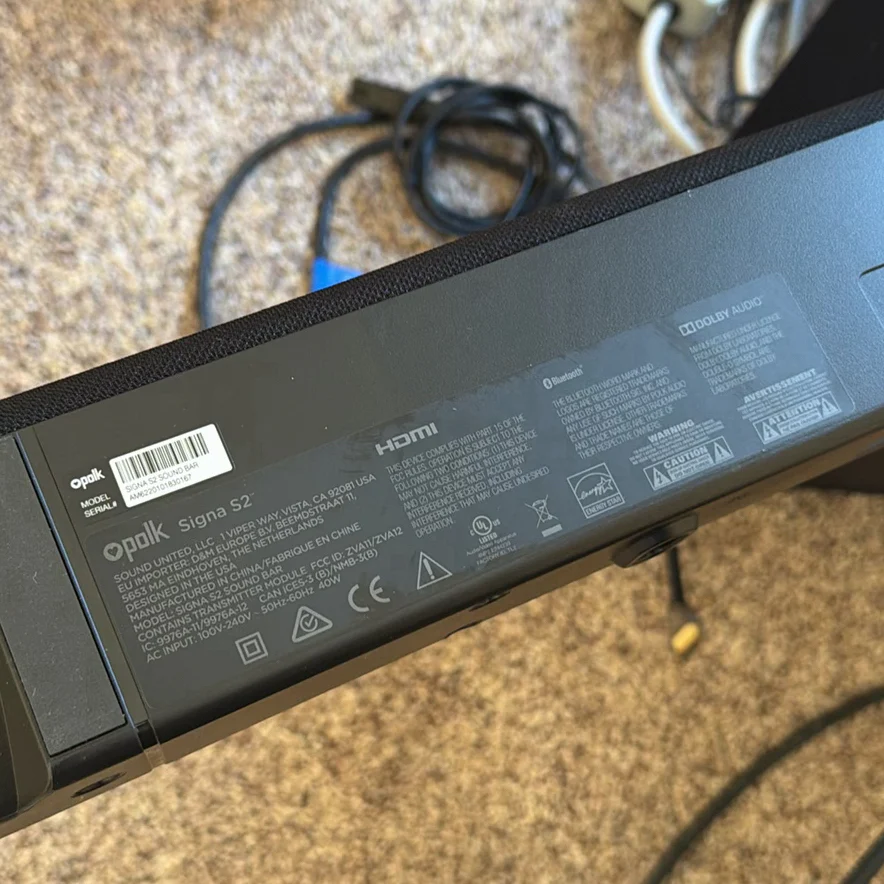 Polk Sigma S2 Sound Bar and Subwoofer System - image 8 of 10