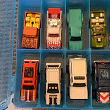 Collection of Die-Cast Chevy Toy Trucks and Cars in Storage Case - thumbnail 4 of 24