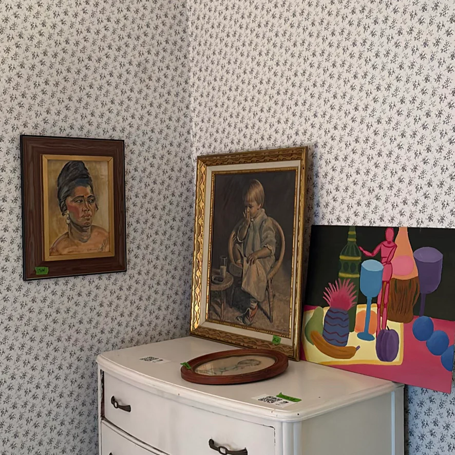 Framed Portrait and Child Paintings - image 2 of 11