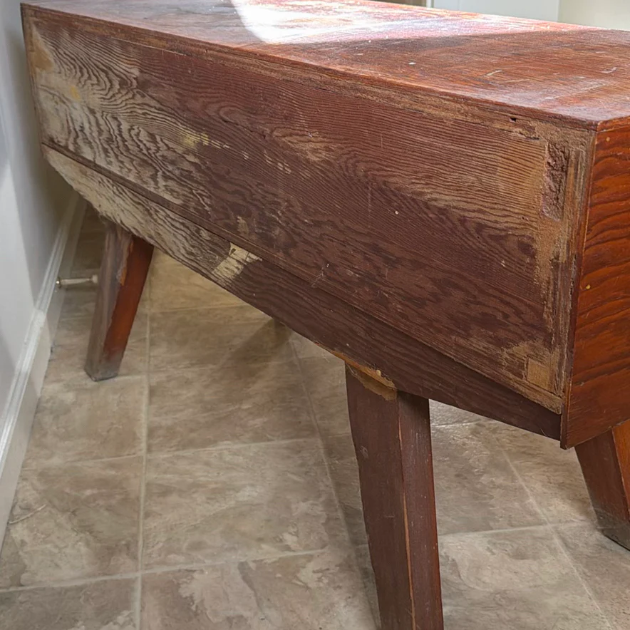 Wooden Three-Drawer Console Table - image 2 of 6
