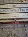 Vintage Lightning Guider Wooden Sled - thumbnail 3 of 4