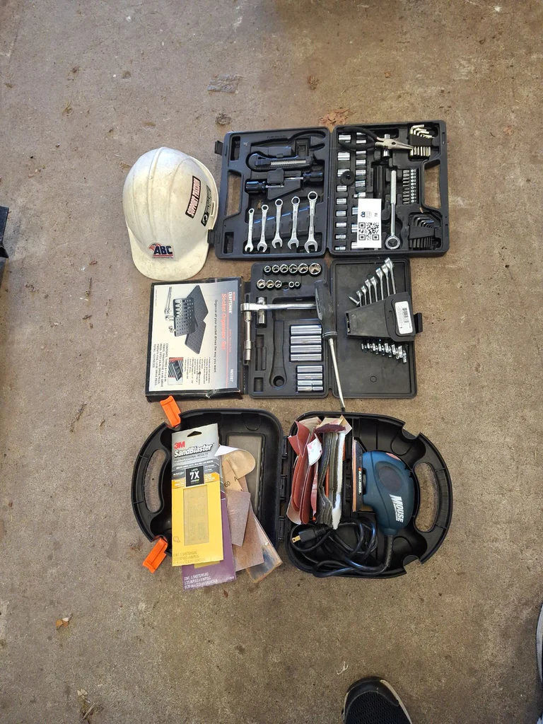 Hand Tools, Sander, and Hard Hat - image 6 of 7