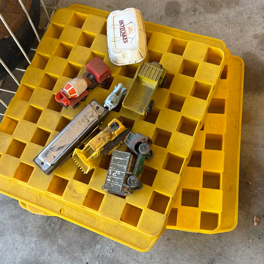 Assorted Toys, Horseshoes, Basketball, and Metal Basket - image 2 of 5