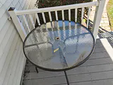 Round Glass Patio Table - thumbnail 2 of 6