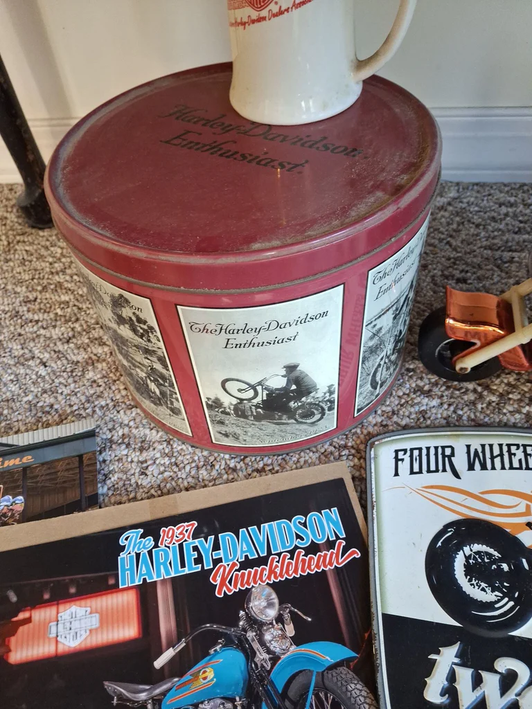 Harley-Davidson Motorcycle Collectibles and Decor Assortment - image 8 of 12
