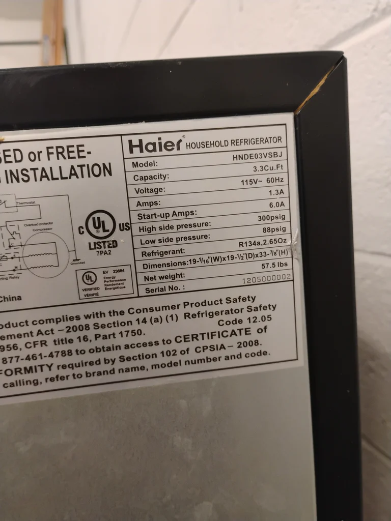Haier Compact Refrigerator with Freezer - image 6 of 10